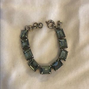 Brass and crystal bracelet